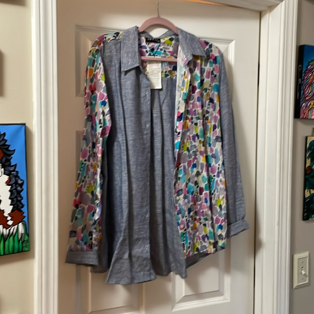 APNY linen shirt size XXL